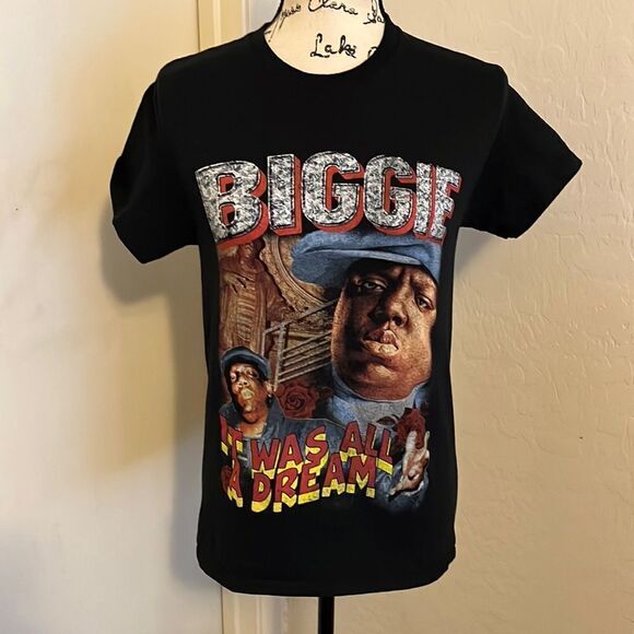 Biggie Smalls Black It Was All A Dream Graphic Shirt - Picture 1 of 7